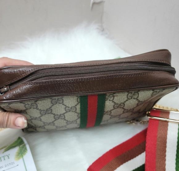 Authentic Gucci vintage web sherry line clutch - Picture 9 of 10